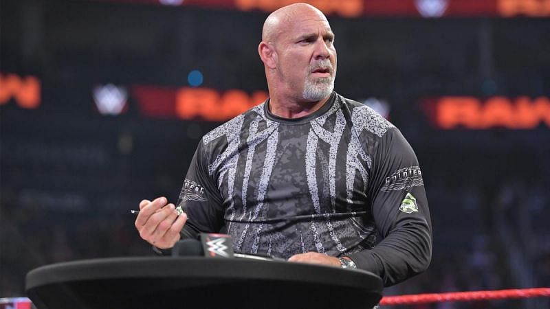 Bill Goldberg breaks up another contract signing. It is a rare sight in the WWE.